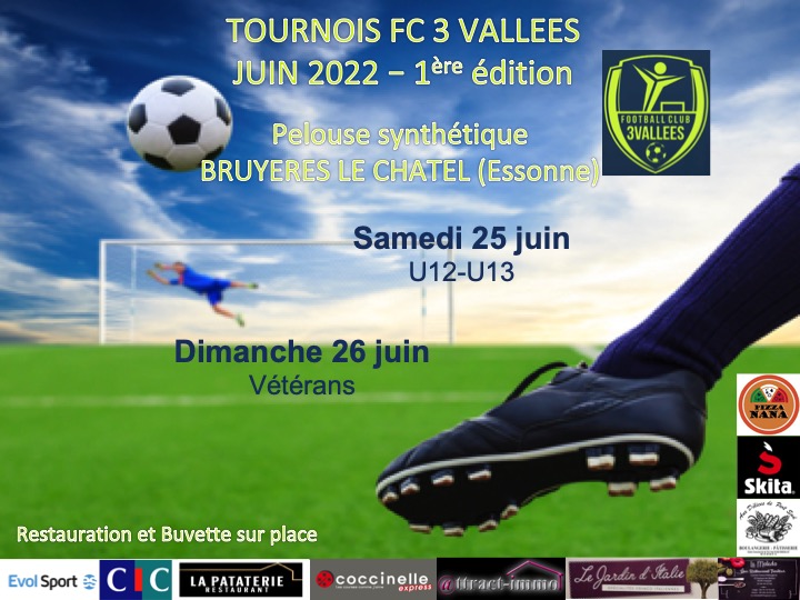 Tournois U12 U13 et Vétérans des 25 et 26 Juin club Football FOOTBALL